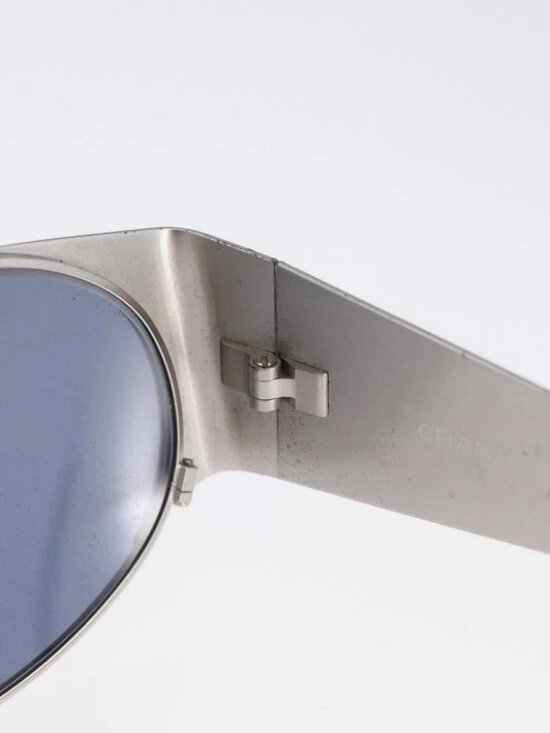 CHANEL Sunglasses metal Silver 06926 45002 CC Auth BA11300 main image 9